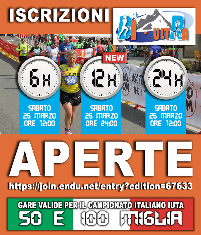 3ª edizione della BI.Ultra, l’ultramaratona di Biella, aperte le iscrizioni