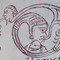 Capolettera “G”, Sacramentarium Episcopi Warmundi (Sacramentario del Vescovo Warmondo di Ivrea): fine secolo X, Ivrea, Biblioteca Capitolare, Ms 31 LXXXVI). Priuli Verlucca,1990, copia posseduta a Biella dal Comm. Mario Coda.