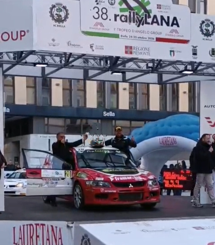Rally Lana, Emanuele Bosco e Ilvo Rosso vincono la classe con la Mitsubishi Lancer Evo IX