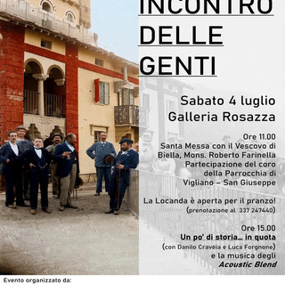 Alla Galleria Rosazza torna l’Incontro delle Genti: storia, musica e memoria in quota