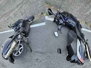 Un sabato segnato dagli incidenti, uomo a terra con lo scooter sulle strade di Tollegno Un sabato segnato dagli incidenti, uomo a terra con lo scooter sulle strade di Tollegno