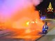Borgosesia: auto a fuoco, in salvo il conducente FOTO e VIDEO