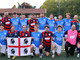 Un momento della festa di fine stagione di Su Nuraghe Calcio Biella e le due squadre prima della disputa dei play-off Un momento della festa di fine stagione di Su Nuraghe Calcio Biella e le due squadre prima della disputa dei play-off