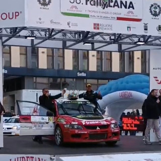 Rally Lana, Emanuele Bosco e Ilvo Rosso vincono la classe con la Mitsubishi Lancer Evo IX