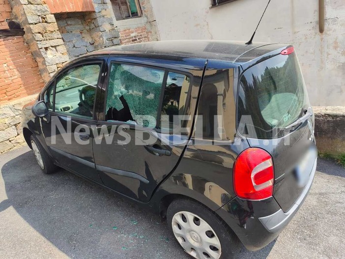Urto tra veicoli a Sagliano Micca, vistosi i danni Urto tra veicoli a Sagliano Micca, vistosi i danni