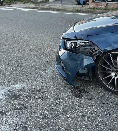 Incidente tra auto e motorino a Valdengo FOTO Incidente tra auto e motorino a Valdengo FOTO