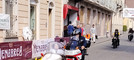 Rievocazione del Circuito Motociclistico di Biella: molto buona anche la seconda edizione! nella foto il Presidente di AMSAP, Pietro Bacchi, con uno dei suoi sidecar d’epoca