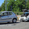 Biella, violento scontro tra auto alla rotonda dell’ospedale (foto di Giacomo Chiarini per newsbiella.it)