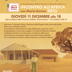 Fondazione Maria Bonino, &quot;Incontro all'Africa&quot; in Provincia di Biella: testimonianze e nuovi impegni