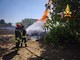 Nuovo rogo in Valsessera, Vigili del Fuoco al lavoro per domare le fiamme a Pray (foto di repertorio)