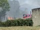 Camburzano: Imponente incendio sulla via provinciale