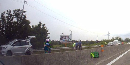 Vigliano, incidente super, due le auto coinvolte - Foto Ciccarelli per newsbiella.it
