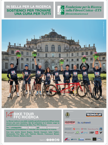 Fibrosi cistica, a Biella fa tappa il Charity Bike Tour Fibrosi cistica, a Biella fa tappa il Charity Bike Tour