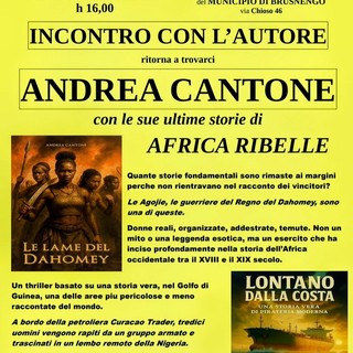 Brusnengo ospita Andrea Cantone: incontro con l’autore di "Africa ribelle"