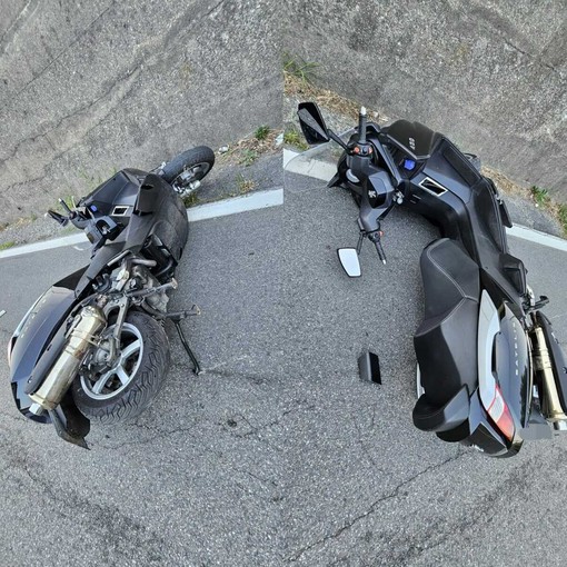 Un sabato segnato dagli incidenti, uomo a terra con lo scooter sulle strade di Tollegno Un sabato segnato dagli incidenti, uomo a terra con lo scooter sulle strade di Tollegno
