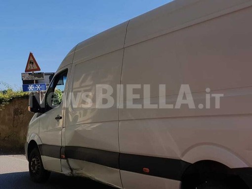 Scontro tra due mezzi a Biella