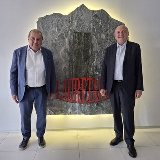 Il ministro Pichetto in visita alla Lauretana Il ministro Pichetto in visita alla Lauretana