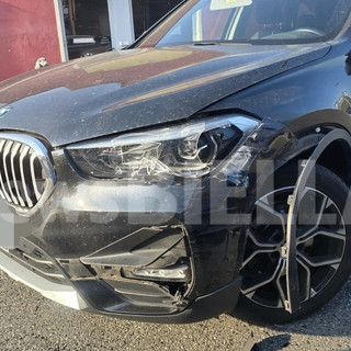 Biella, incidente tra auto e moto in via Milano (foto di Catia Ciccarelli per newsbiella.it)