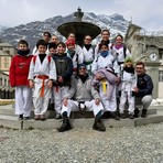 Karate sulla neve: Fudoshin Biella si allena al Santuario di Oropa