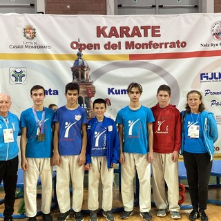 Karate, podio internazionale per i cadetti Gozzi, Nuccio e Garrione all'Open del Monferrato