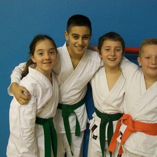 Nella foto da sinistra, i simpatici: Piglia Gloria, Bossolesi Nicolò, Perino Francesco, Bassino Edoardo.