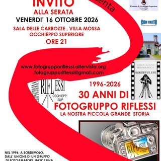 Occhieppo Superiore, Fotogruppo Riflessi festeggia trent’anni a Villa Mossa