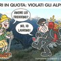 Alpeggi biellesi nel mirino dei vandali: l'inciviltà sale in quota - Illustrazione di Giovanni Cavallo