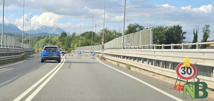 Cossato, lavori sulla strada 232 per Valdilana e Mottalciata: code e viabilità rallentata sul ponte