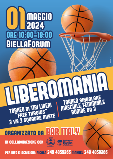 Liberomania: il torneo biellese di tiri liberi.