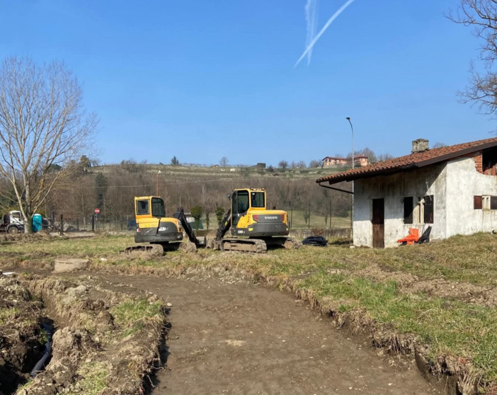 Viverone, al via lavori al raccordo tra le passeggiate del lungolago e Masseria (foto dalla pagina Facebook di Viverone Insieme)