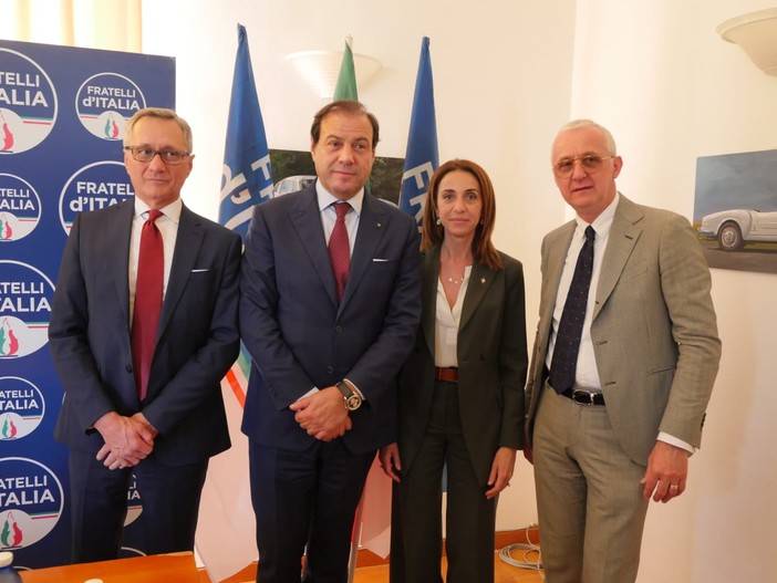 Chiorino e il viceministro dell’Economia Leo a Biella: “Con Fratelli d’Italia al Governo un fisco amico” FOTO