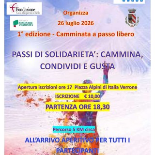 Passi di solidarietà a Verrone con il Gruppo di Volontariato Vincenziano San Giovanni Bosco Passi di solidarietà a Verrone con il Gruppo di Volontariato Vincenziano San Giovanni Bosco