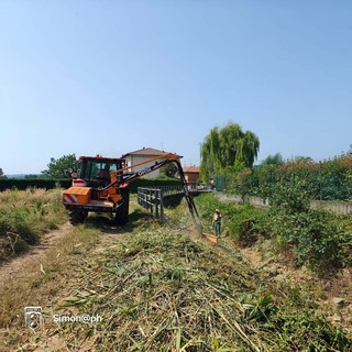 Mongrando, al via pulizia del torrente Vobbia: acquistate anche le nuove attrezzature per la Protezione Civile (foto dalla pagina Facebook di Insieme per Mongrando - Michele Teagno sindaco)
