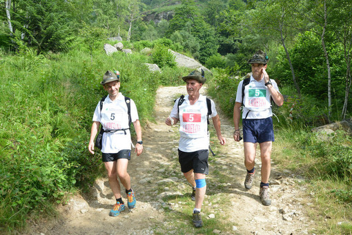 Foto di repertorio di una gara di marcia alpina