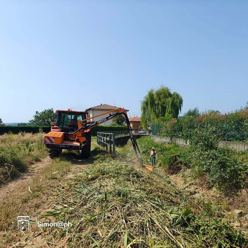Mongrando, al via pulizia del torrente Vobbia: acquistate anche le nuove attrezzature per la Protezione Civile (foto dalla pagina Facebook di Insieme per Mongrando - Michele Teagno sindaco)