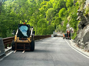 Valle Cervo, il cantiere della SP 100 aperto fino al 10 luglio per evitare una seconda chiusura tra settembre e ottobre (foto di repertorio)