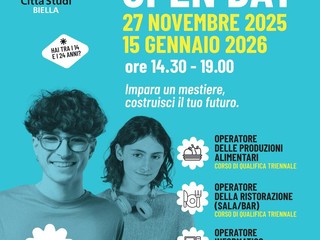 Open Day  il 27 novembre a Città Studi per i corsi gratuiti rivolti ai giovani in obbligo scolastico e formativo