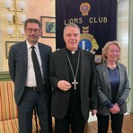 Monsignor Sacchi torna a Biella, è stato ospite del Lions