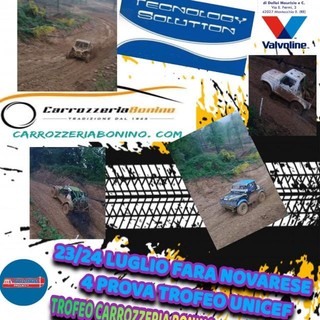 Il team dei Ramarri 4x4, in pista al Trofeo Unicef Italia