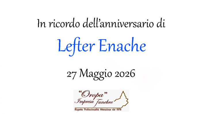 Lefter Enache - Anniversario