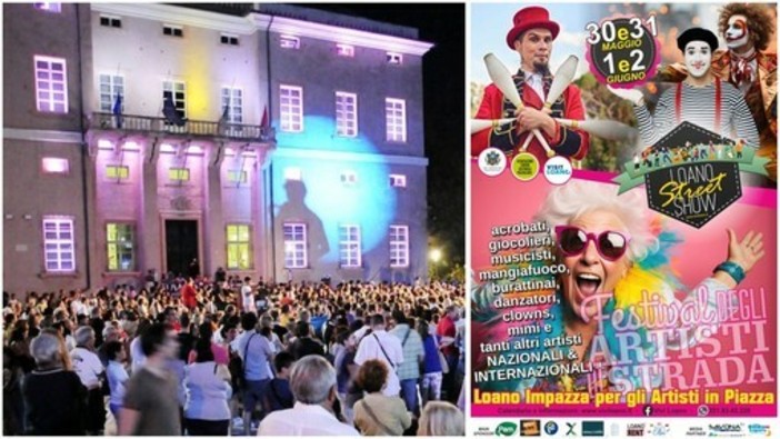 Dal 30 maggio al 2 giugno ritorna il Loano Street Show: in piazza Italia spettacoli con artisti di livello nazionale e internazionale