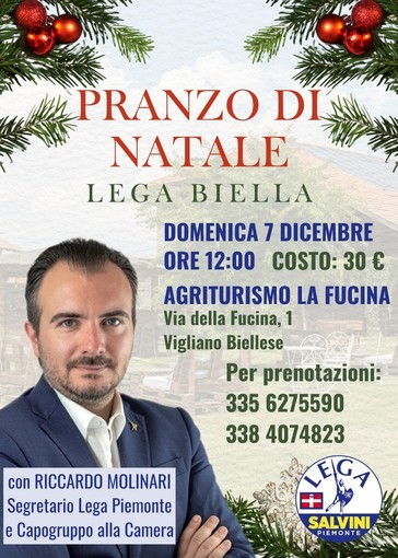 L'Onorevole Molinari al pranzo di Natale della Lega L'Onorevole Molinari al pranzo di Natale della Lega