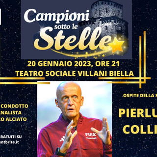 “Campioni sotto le Stelle”: ultimi posti per la serata con Pierluigi Collina