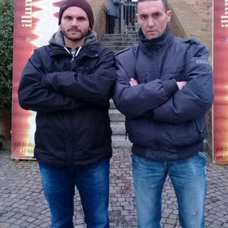 Fabio Lovisetto e Stefano Velatta in scherzosa posa da... cattivi Fabio Lovisetto e Stefano Velatta in scherzosa posa da... cattivi