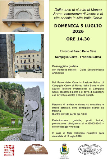 Passeggiata guidata con  racconti di pietra e di cave, di scalpellini e di avventure dentro e oltre la Bürsch