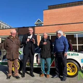Biella, Ladies Dakar: Piero Sodano e Piero Spriano a fianco della Lancia Stratos
