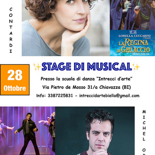 Stage di musical con Laura Contardi e Michel Orlando