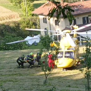 Muzzano, ferito gravemente l'uomo di 71 anni: elitrasportato in codice rosso