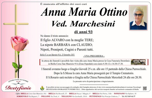 Anna Matia Ottino, Ved. Marchesini Anna Matia Ottino, Ved. Marchesini