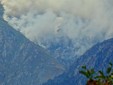 Incendio sul Monte Barone, sopralluogo di Gallo e Rocchi: "Si lotta per circoscrivere le fiamme" FOTO Toni Crestani